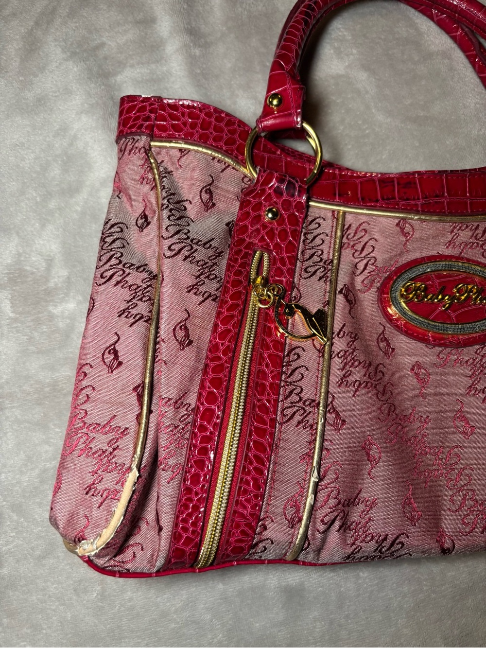 Baby phat Y2K tote shoulder bag - Picture 3 of 8